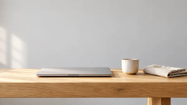 A quiet workbench in morning light